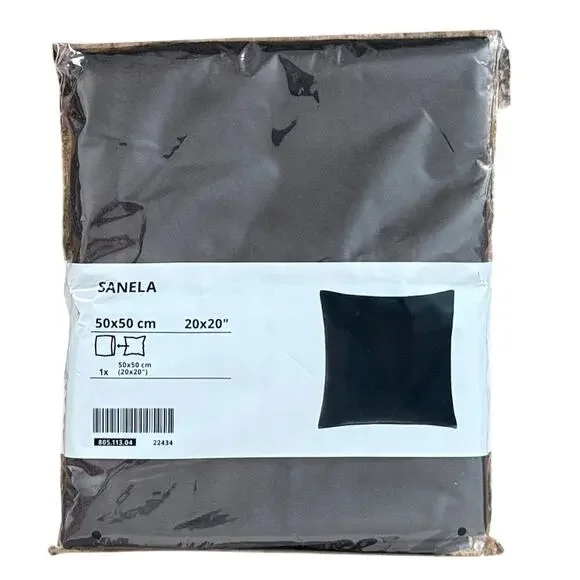IKEA SANELA Black Cotton Velvet 20