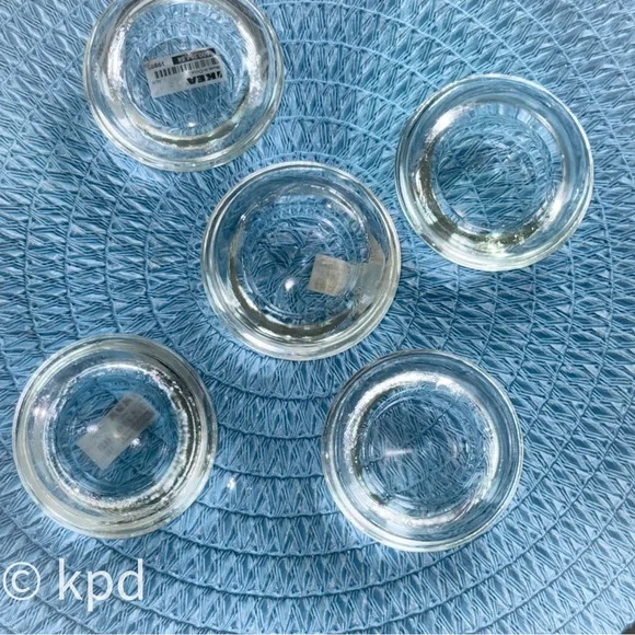 Set of 5 Vintage IKEA Tea lights candle holders in new condition