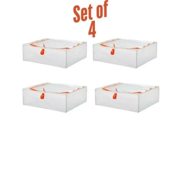 IKEA PÄRKLA Storage reusable cases tote travel cube Set of four (4)