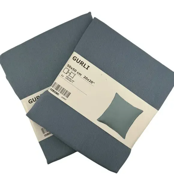 IKEA Gurli Light Blue Gray Cushion Covers Set of 2 Article 504.334.16