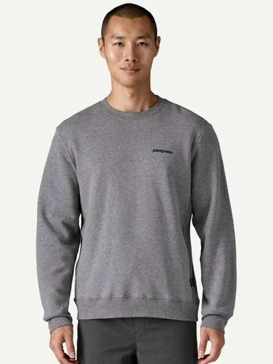Patagonia Unisex Gray P-6 Logo Uprisal Crewneck Size Small Women’s size Medium