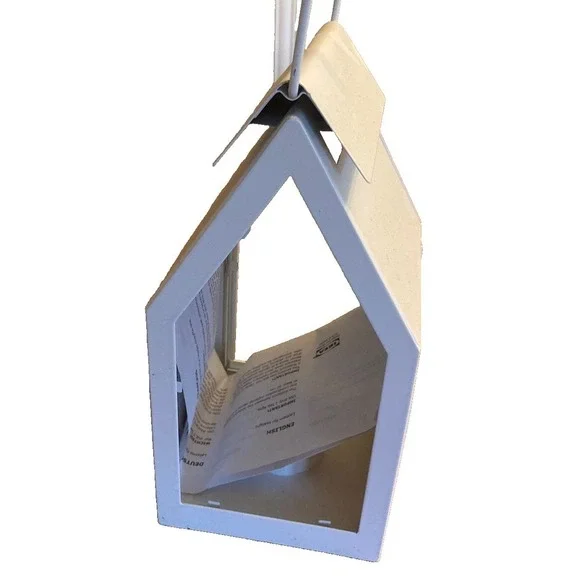 IKEA Sommar 2019 White Metal House Tea Light Lantern 304.183.08 NEW