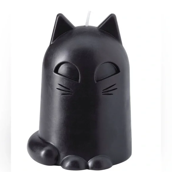 IKEA KUSTFYR Halloween Unscented candle, Cat Black, 12 cm, 4 2/3