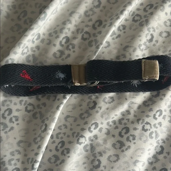 Navy Belt with Crab & Lobster Accents - Small