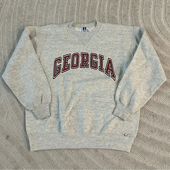 Vintage Russell Athletic University of Georgia Bulldogs Crewneck Sweatshirt - XL