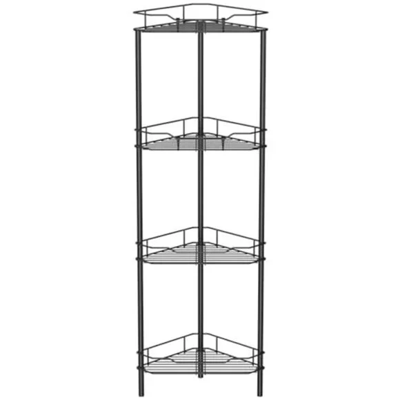 corner shower caddy 4 tier bathroom organizer shelf rustproof standing rack