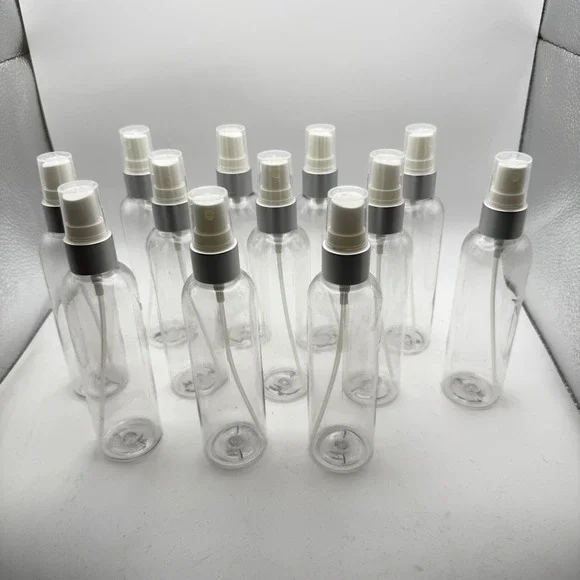 12 Pack Clear Empty Refillable Spray Bottles Fine Mist Atomizer Travel Size