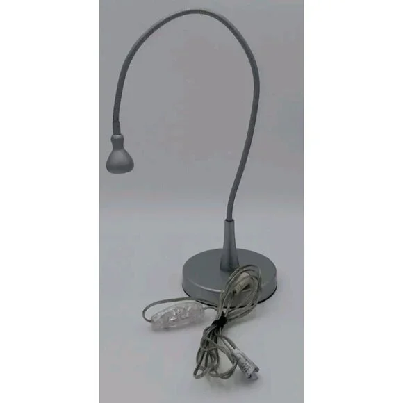 IKEA JANSJO Silver Flexible Articulating Led Desk Hobby Lamp