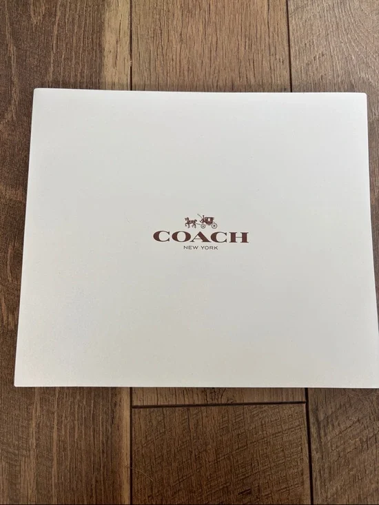 Coach White Box with Brown Logo Gift Box