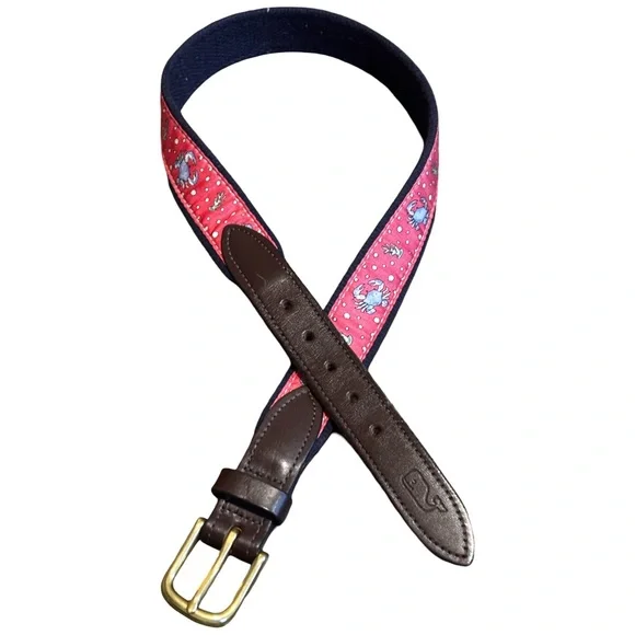 Vineyard Vines teenage boys belt size 26 waist Unisex Whale