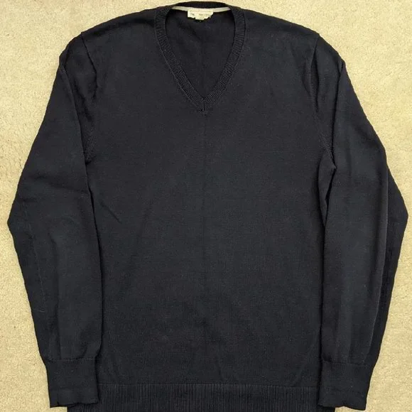 GAP blue cotton v-neck sweater