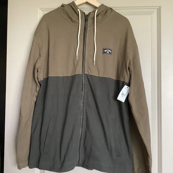 Billabong Abner Colorblock Full Zip Hoodie, size L