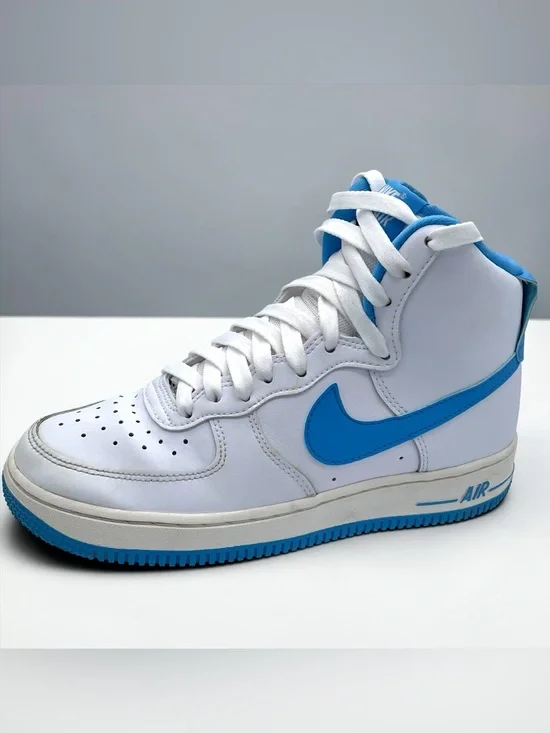 Nike Air Force 1 Mid White Blue Sneakers Women’s Size 6.5