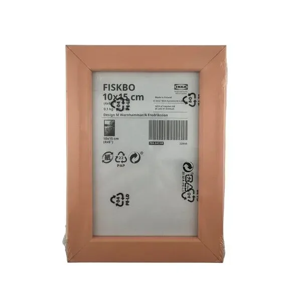 IKEA Fiskbo Pink Picture Frame 4x6 New Sealed 704.647.08