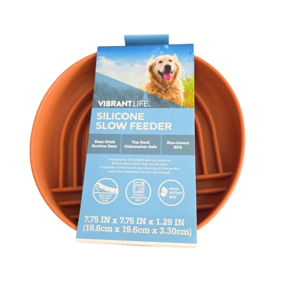 Vibrant Silicone Feeder in Orange