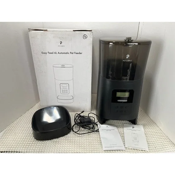 Petlibro Easy Feed 6L Automatic Pet Feeder Black LCDWiFi‎ Programmable