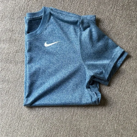 Nike Heathered Blue Dry-Fit Short Sleeve Tee Size S