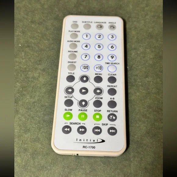 Initial RC-1700 Remote Control