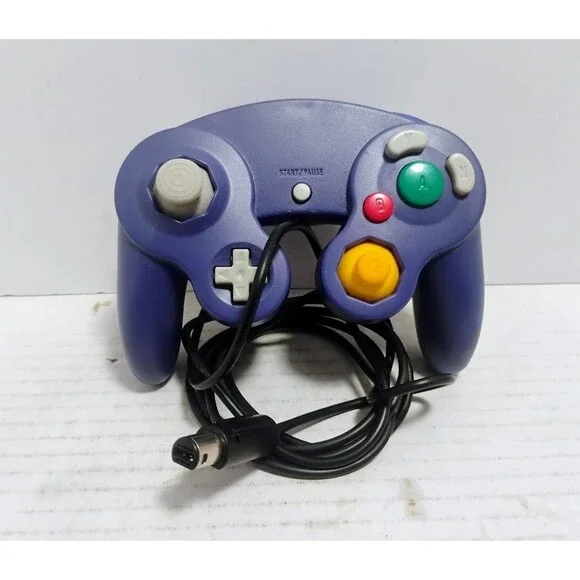 NINTENDO GAMECUBE NGC & WII THIRD PARTY CONTROLLER WORKING INDIGO PURPLE