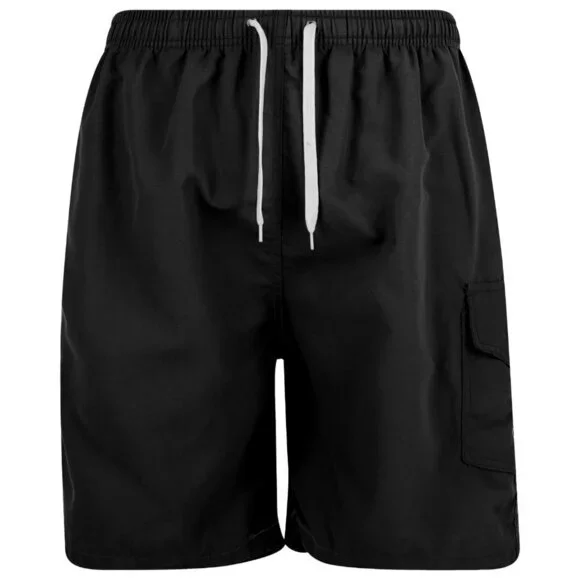 Men Swimming Trunks 3 Pockets Swim Cargo Shorts Suit Beach Surf Board, NWT