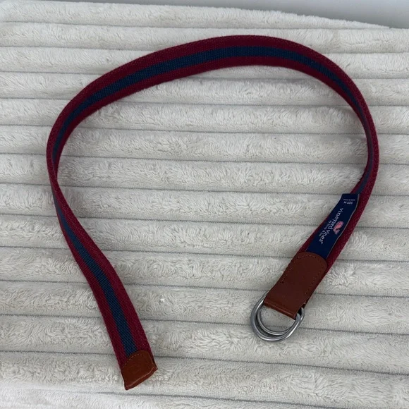 Vineyard Vines Boys Red and Blue Belt size medium