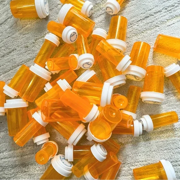 Empty plastic bottles with caps lot of 45