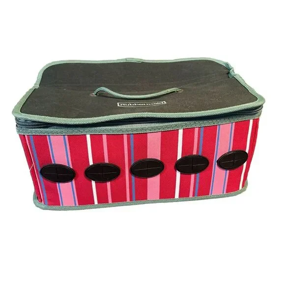 Rubbermaid Ribbon Organizer‎ Holds 5 Rolls Carrying Tote Gift Storage Holiday