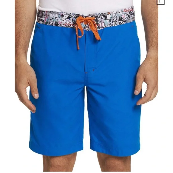 ROBERT GRAHAM CAPTAIN GOOD SWIM TRUNKS IN COBALT