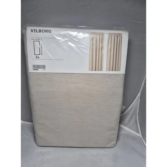💥 IKEA VILBORG Curtains 2 Panels 1 pair Room Darkening 57