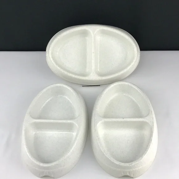 Stylette - ‘Plastic Feeding bowls’ Small animal size. Bundle of 3. EUC