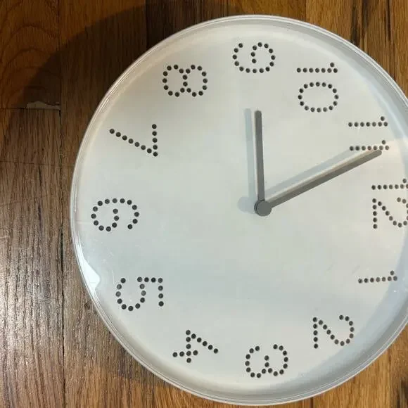 IKEA White and Black Wall Clock