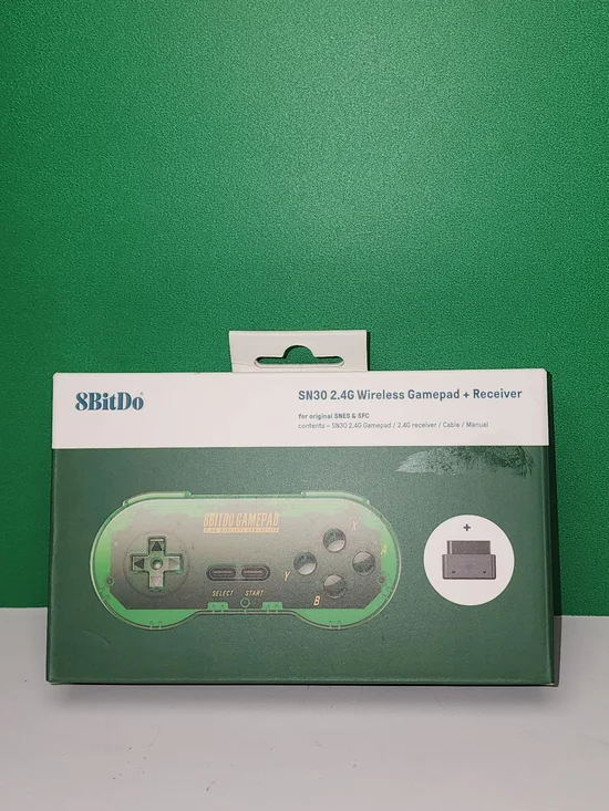 8BitDo SN30 2.4G Wireless Gamepad + Receiver - Green