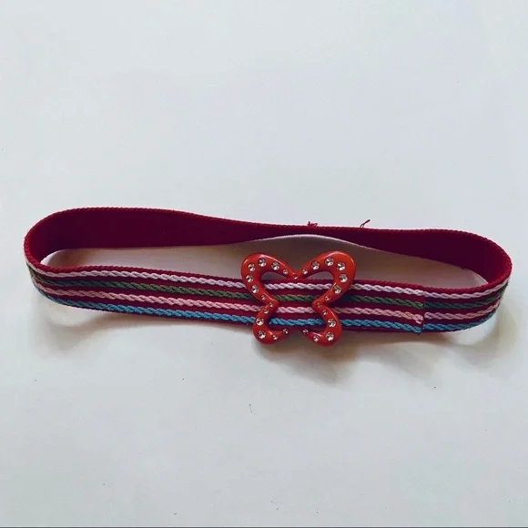 Vintage Rainbow Rhinestone Kids Belt