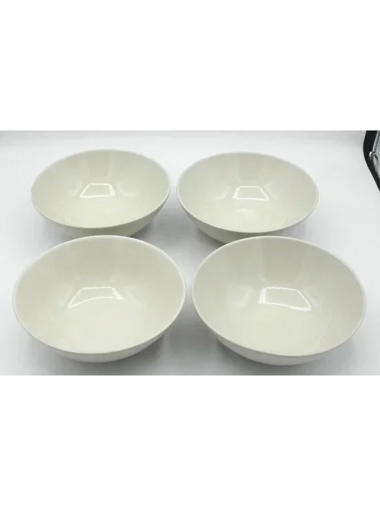 IKEA 21986 and 2011 Beige Soup Cereal Bowls Set of 4 Thailand SEE DIMENSIONS!