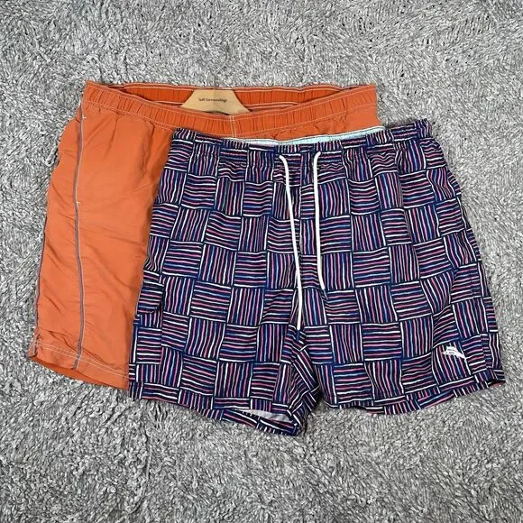 Tommy Bahama Swim Trunk Bundle of Two Men's XL Multicolor Beach Summer Tropical