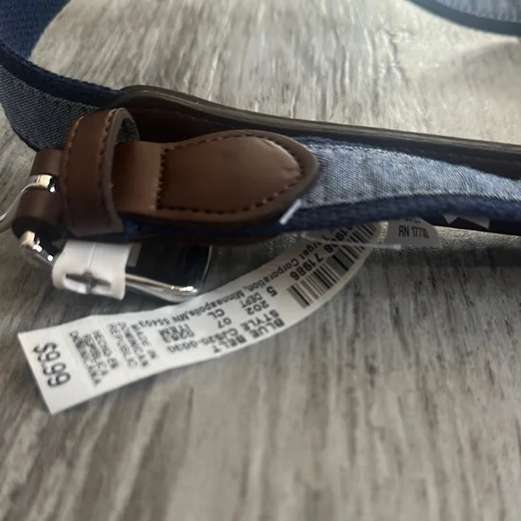 Cat & Jack Boys Blue and Brown Belt with Sleek Design Size XL