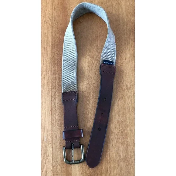 Polo Ralph Lauren Canvas & Leather Belt Youth Boys Size 20 Stretch
