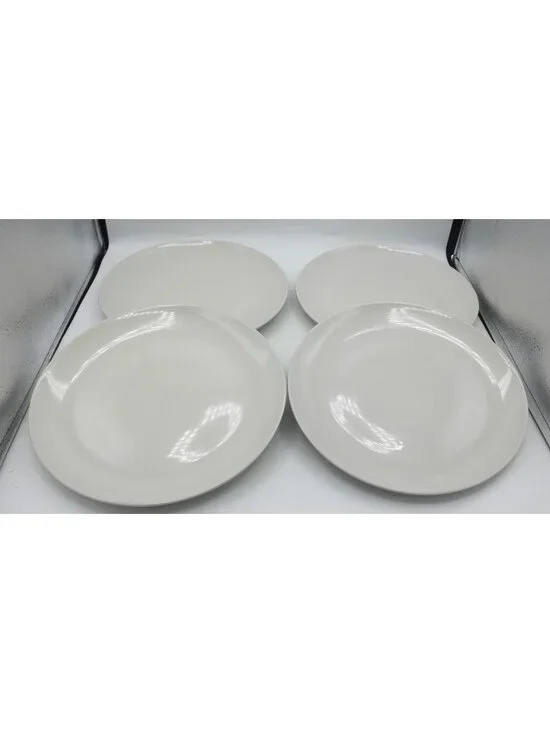 IKEA of Sweden 21986 Beige Dinner Plates Set of 4 Thailand 10.25 Inch Diameter