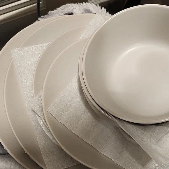 Set 6 New ! IKEA Dark Beige IKEA Dishes