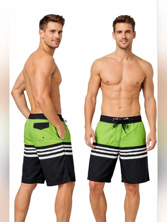 Maui & Sons Men's Swim Trunks Beach Surf Shorts Hawaiian Board Shorts 36” Waist