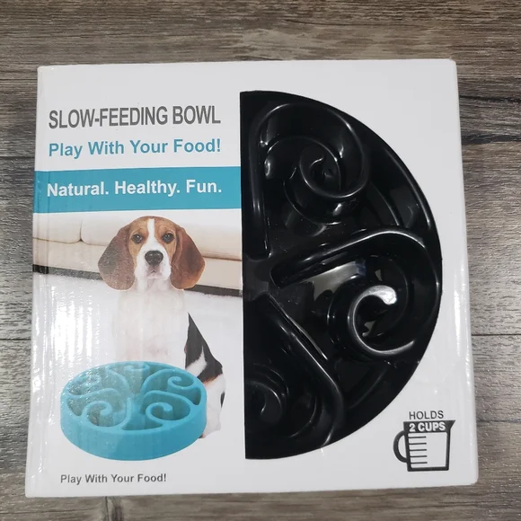 Dog slow feeding bowl