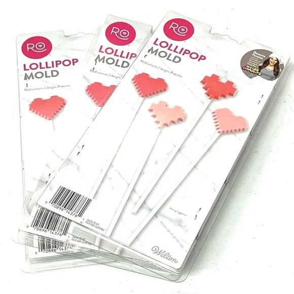 Valentin’s Day Wilton Heart Lollipop Mold - Pink