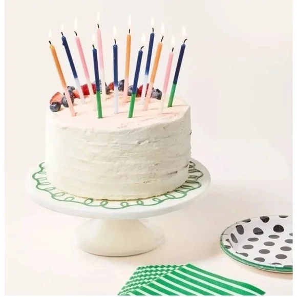 NWT! Kate Spade X Target Green and White Ceramic Cake Desert Dish
