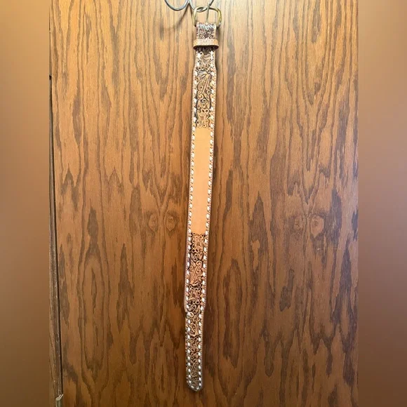 Tooled Leather Kid's Nocona Belt