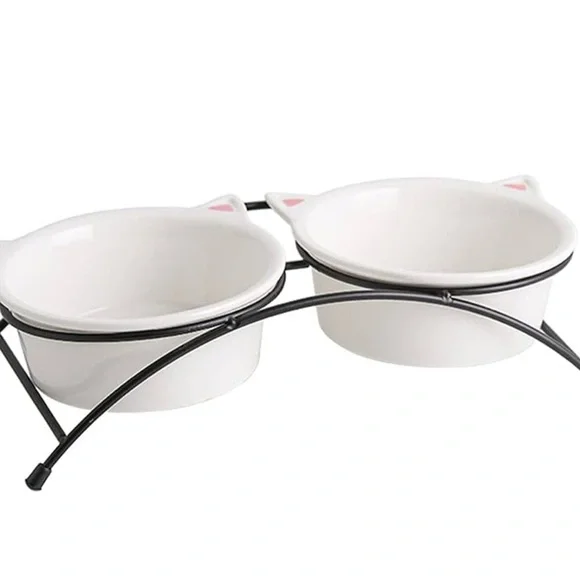 Pet Bowl Stand Only – No Bowls (Used, Missing Tab)