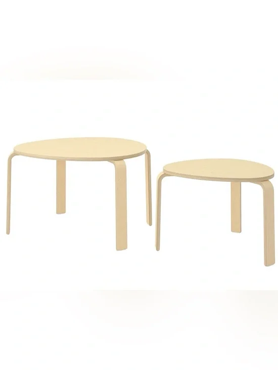 IKEA SVALSTA nesting tables | set of 2 | Birch Veneer. Open Box