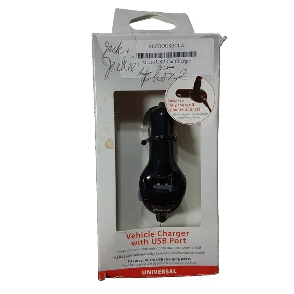 Verizon Universal Car Charger With USB Port Never Used‎ In Original Package