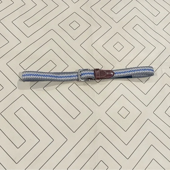 Vineyard Vines Woven Leather Belt