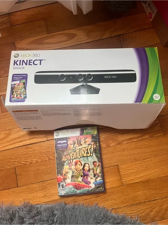 360 Kinect Sensor with Kinect Adventures! - Black