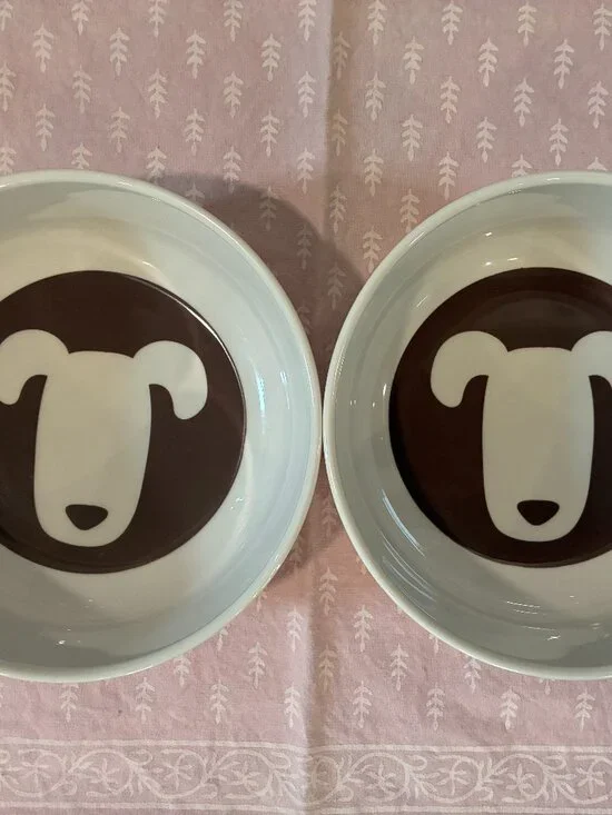Set of melamine dog bowls. NWT
